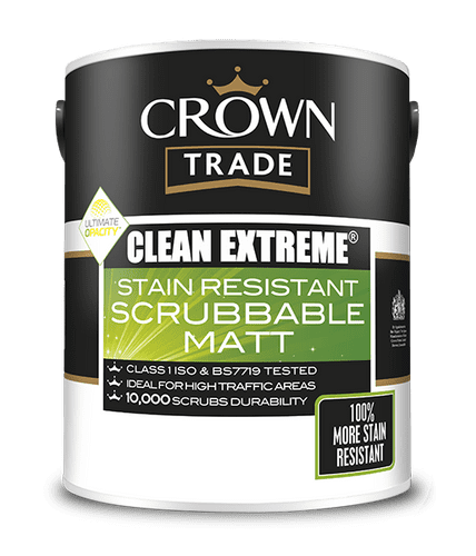 CROWN TRADE Clean Extreme Scrubbable Matt White 5L 5061965