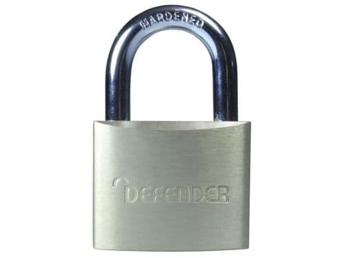 DEFENDER 40mm Brass Padlock Quadpack DEFBP4Q