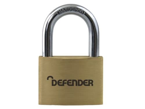 DEFENDER 50mm Brass Padlock DEFBP5