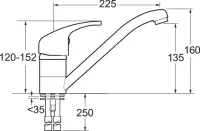 DEVA Adore Mono Sink Mixer Chrome ADORE171