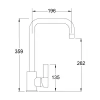 DEVA Ashworth Mono Sink Mixer Tap Chrome ASH104