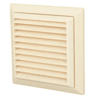 DOMUS 100mm Outlet With Louvred Grille Cotswold 4904C