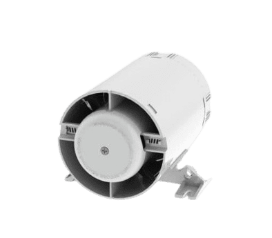 DOMUS 100mm Sapphire In-Line Axial Fan Timer GLD100AC-T