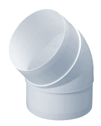 DOMUS Prepack 100mm 45 Deg. Bend 40491