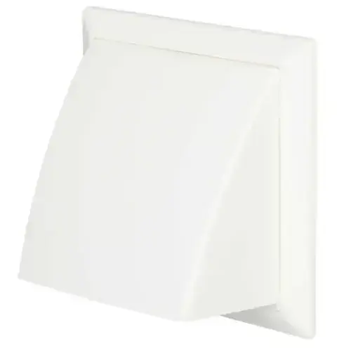 DOMUS Prepack 100mm Outlet Cowled Damper White 44932W