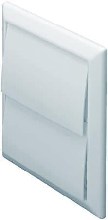 DOMUS Prepack 100mm Outlet + Gravity Flap White 44910W