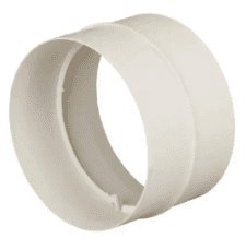 DOMUS Prepack 100mm Rigid Duct Connector + Damper 40494