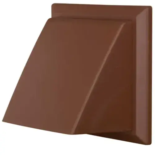 DOMUS Prepack 125mm Cowl/Damper Round Spigot Brown 55902B