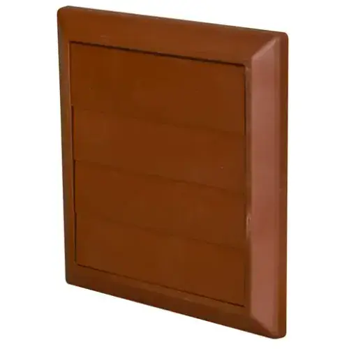 DOMUS Prepack 125mm Gravity Flap Round Spigot Brown 55900B