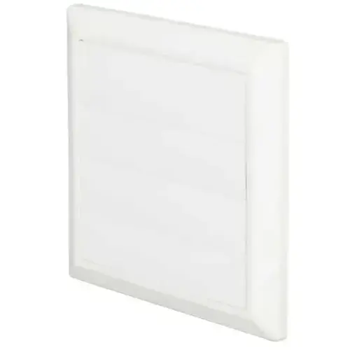 DOMUS Prepack 125mm Gravity Flap Round Spigot White 55900W