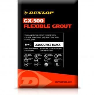 DUNLOP GX-500 Flexible Grout 10kg Liquorice Black 25957