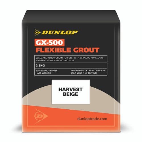 DUNLOP GX-500 Flexible Grout 2.5kg Harvest Beige 25946