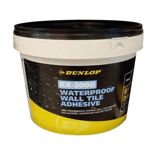 DUNLOP RX-3000 5kg Waterproof Wall Tile Adhesive 32324
