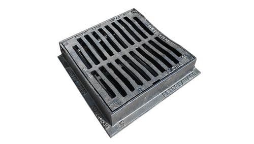 EJ 300x300mm D/Iron Hinged Dish Grating+Frame C250 KD73C