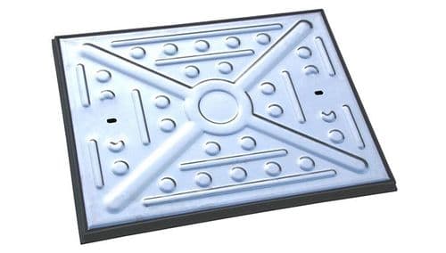 EJ 600x450mm 17T GLVW Galv Solid Top Manhole Cover 53CGP
