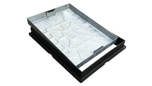 EJ 600x450mm 5T Poly R/C 65mm Paving Manhole Cover DR60P-SLK