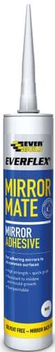 EVERBUILD Everflex Mirror Mate Adhesive White 290ml MIRROR