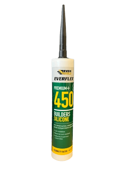 EVERBUILD Everflex Premium 450 Builders Silicone Black 300ml 450BK