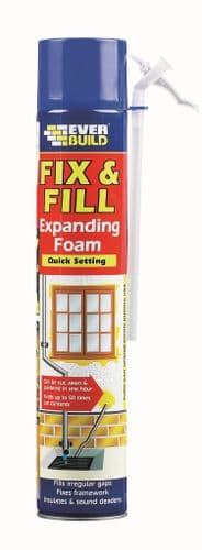 EVERBUILD Fix & Fill Expanding Foam 750ml EVFF7