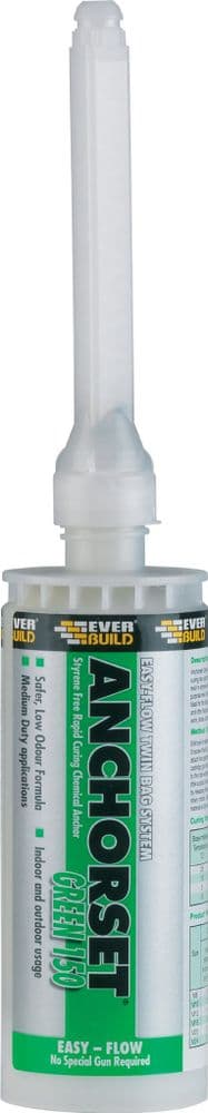 Everbuild Green 300 Anchorset Chemical Anchor 300ml - Eakers DIY