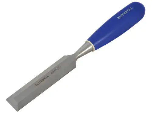 FAITHFULL 1" (25mm) Bevel Edge Chisel Blue Grip FAIWCB1