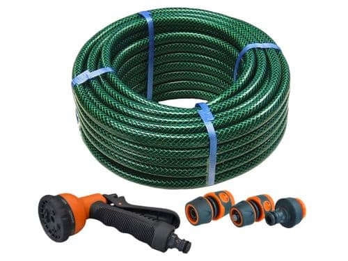 FAITHFULL 15Mx1/2" Hose+Fittings & Spray Gun FAIHOSE15AV
