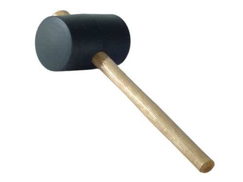 FAITHFULL 2 1/4" Rubber Mallet Black FAIRMB214