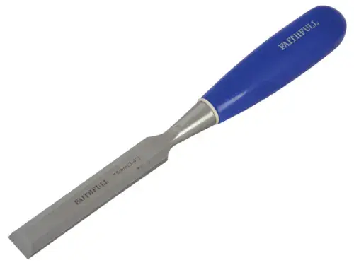 FAITHFULL 3/4" (19mm) Bevel Edge Chisel Blue Grip FAIWCB34