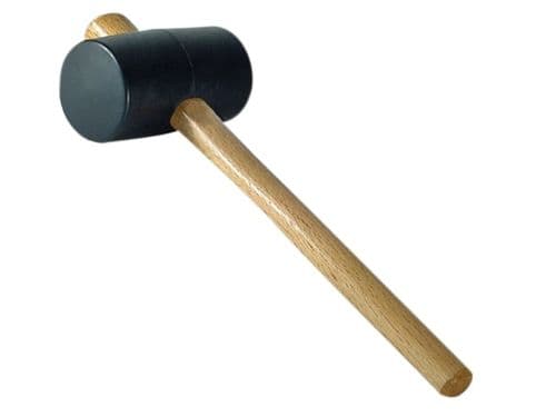 FAITHFULL 3" Rubber Mallet Black FAIRMB3