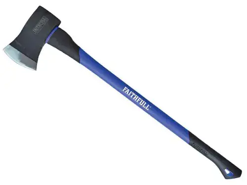 FAITHFULL 4 1/2lb Fibreglass Handle Felling Axe FAIAXE412FG
