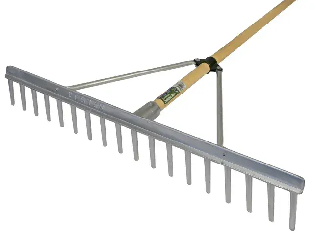 FAITHFULL Aluminium Landscape Rake + Wooden Handle FSC FAIALRFSC