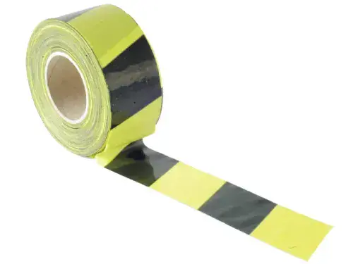 FAITHFULL Barrier Tape Black/Yellow 70mmx500M FAITAPEBARBY
