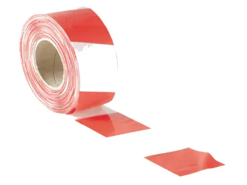 FAITHFULL Barrier Tape Red/White 70mmx500M FAITAPEBARRW