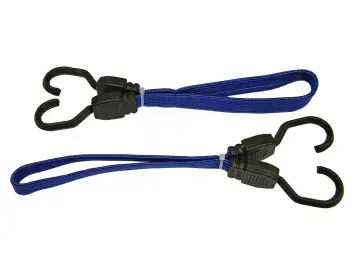 FAITHFULL Flat Bungee Cord 46cm/18" Blue FAITDBUNG18