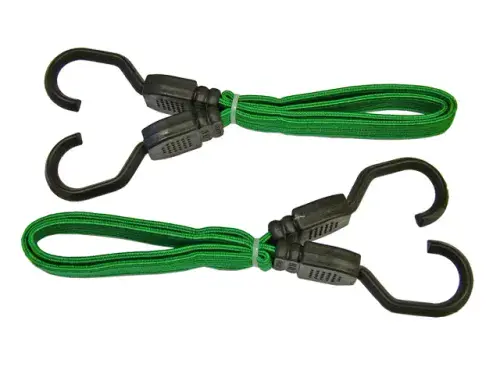 FAITHFULL Flat Bungee Cord 61cm/24" Green FAITDBUNG24