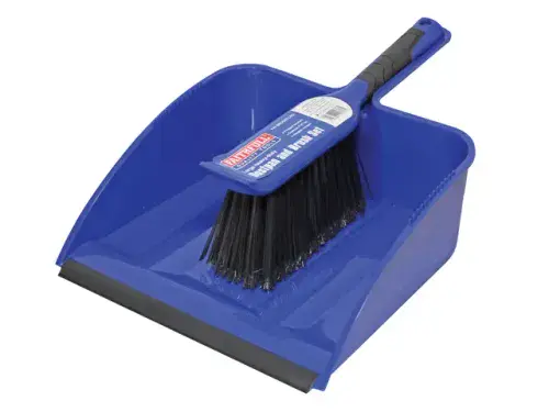 FAITHFULL Large Heavy Duty Dust Pan & Brush Set FAIBRDUSTLRG