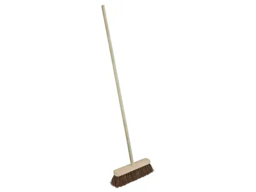 FAITHFULL Stiff Bassine Broom 30cm (12") + Handle FAIBRBASS12H