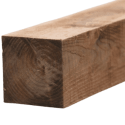 Fence Post 100mmx100mm Brown 2.4M
