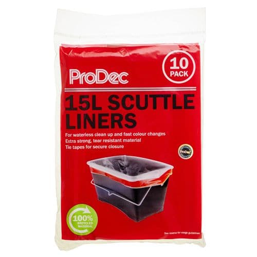 FitForJob 15L Plastic Paint Scuttle Liner 10 Pack BPSLINER