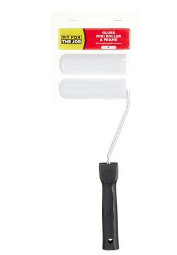 FitForJob Twin Pack Gloss Mini Rollers & Short Handle Push Fit Frame FRRF001 