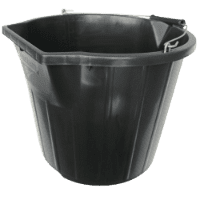 FLAMBEAU BB4 3 Gallon Pour & Scoop Black Bucket 853024