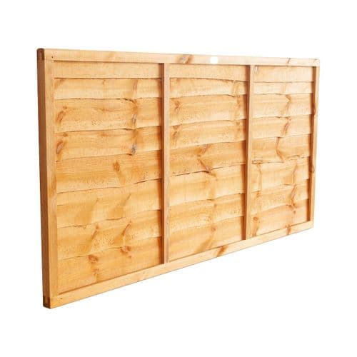 GRANGE Superior Overlap Fence Panel 0.9Mx1.83M G/Brown GSL3