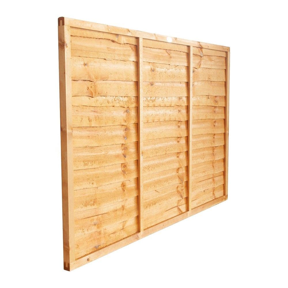 GRANGE Superior Overlap Fence Panel 1.2Mx1.83M G/Brown GSL4