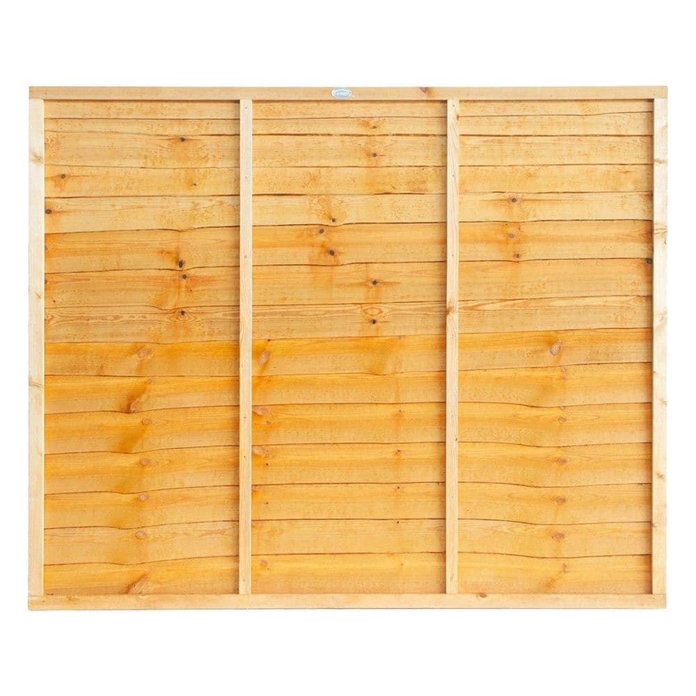 GRANGE Superior Overlap Fence Panel 1.5Mx1.83M G/Brown GSL5