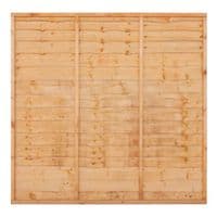 GRANGE Superior Overlap Fence Panel 1.8Mx1.83M G/Brown GSL6