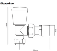 INTA 10mm Manual Angled Radiator Valve MRV10