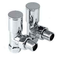 INTA 15mm Angled Modern Chrome Radiator Valve 1025CP