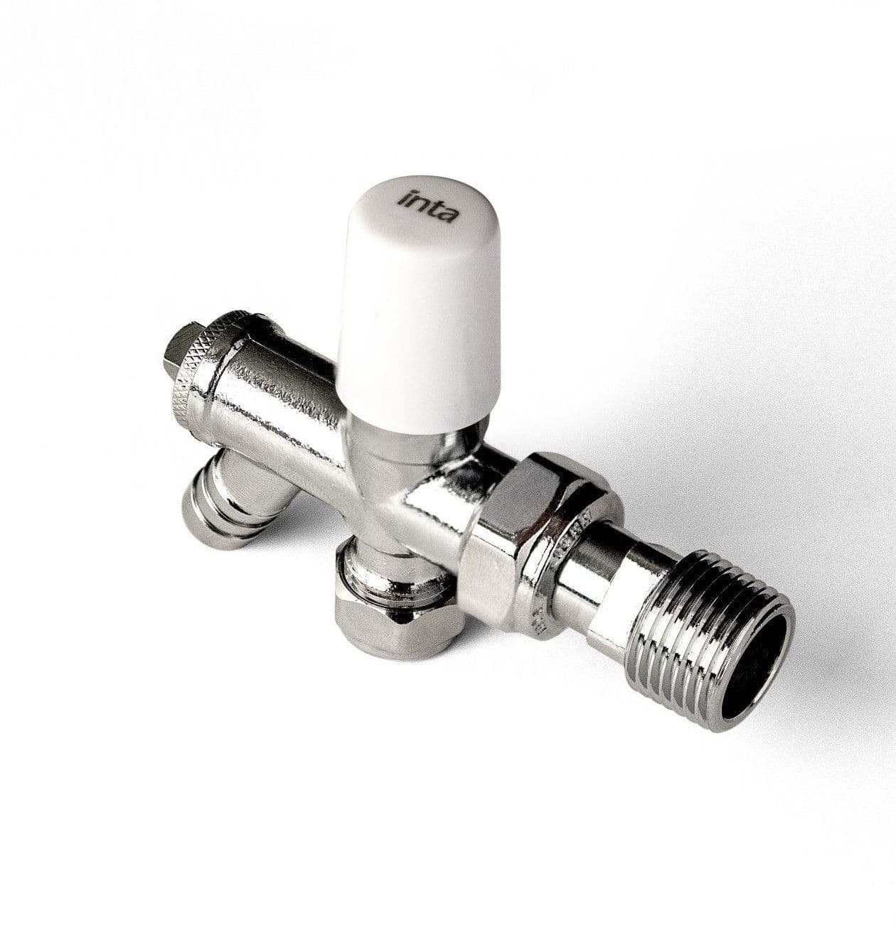 INTA 15mm Manual Straight Radiator Valve Drain Off Tail MRV15DO
