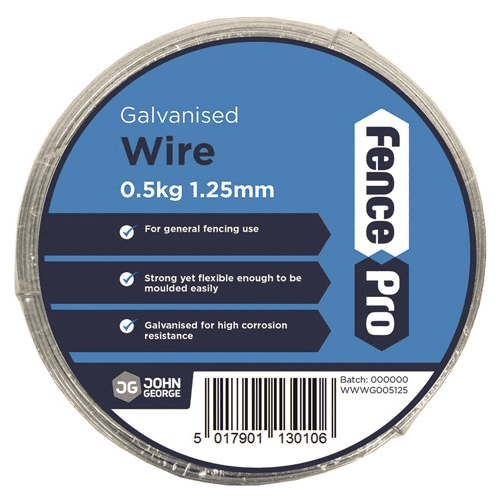 JGEORGE 0.5kg Wire Mild Steel GALV. 1.25mm WWWG005125