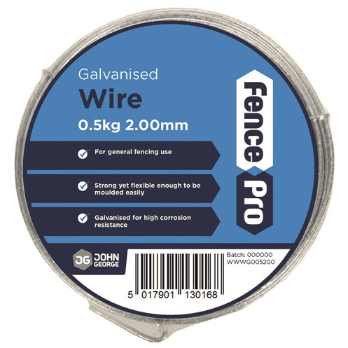 JGEORGE 0.5kg Wire Mild Steel GALV. 2.00mm WWWG005200